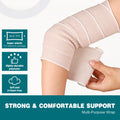 AZEN Premium 6 Pack Elastic Bandage Wrap 4-Inch – Latex-Free Compression for Legs, Ankles, Knees