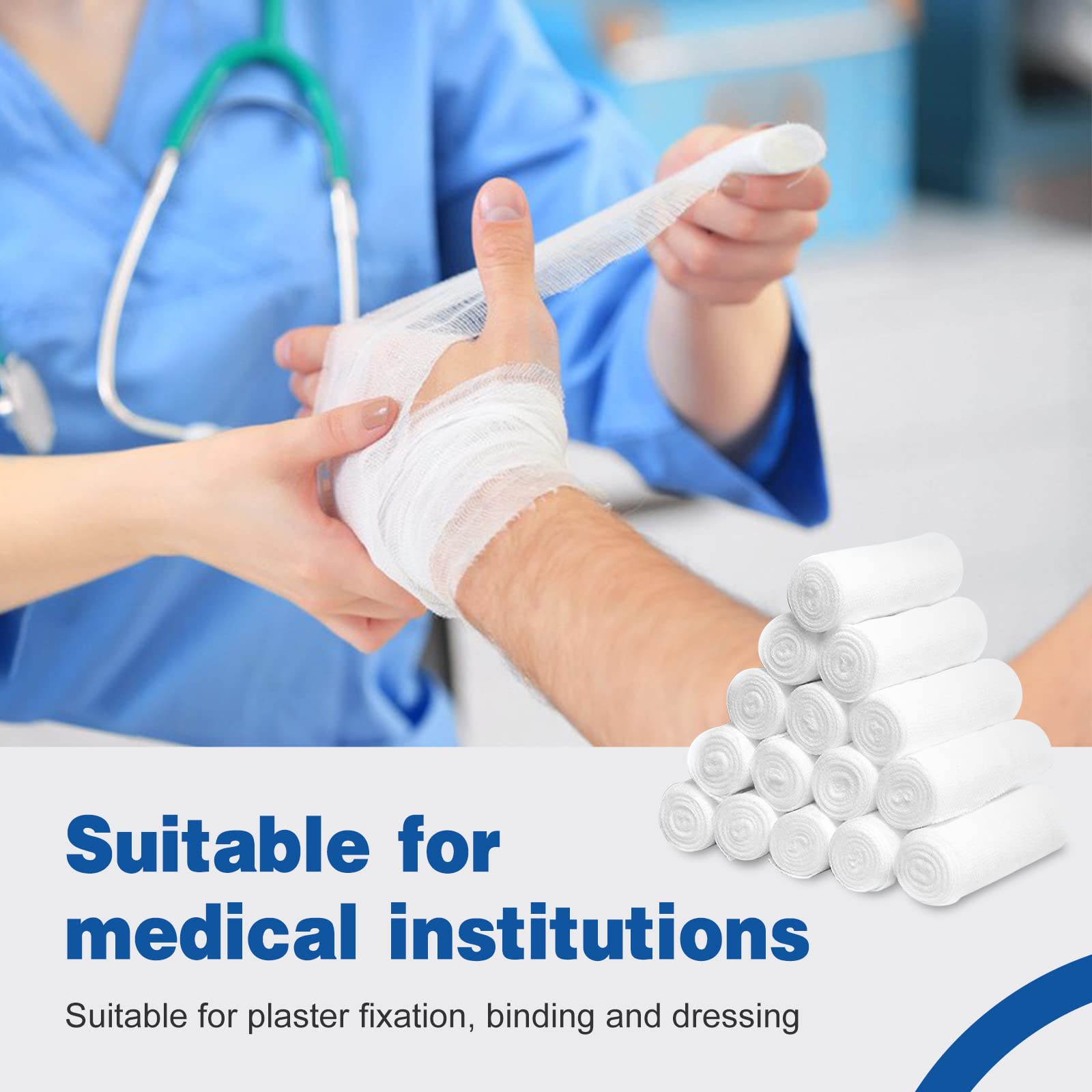 AZEN soft breathable gauze material for comfortable wound care.