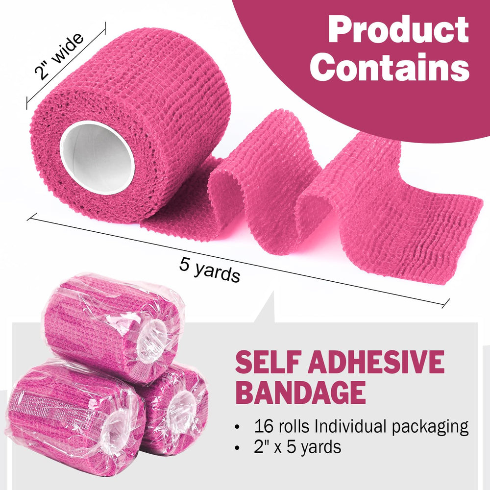 AZEN vendaje rosado con textura elástica, transpirable y cómodo de usar.