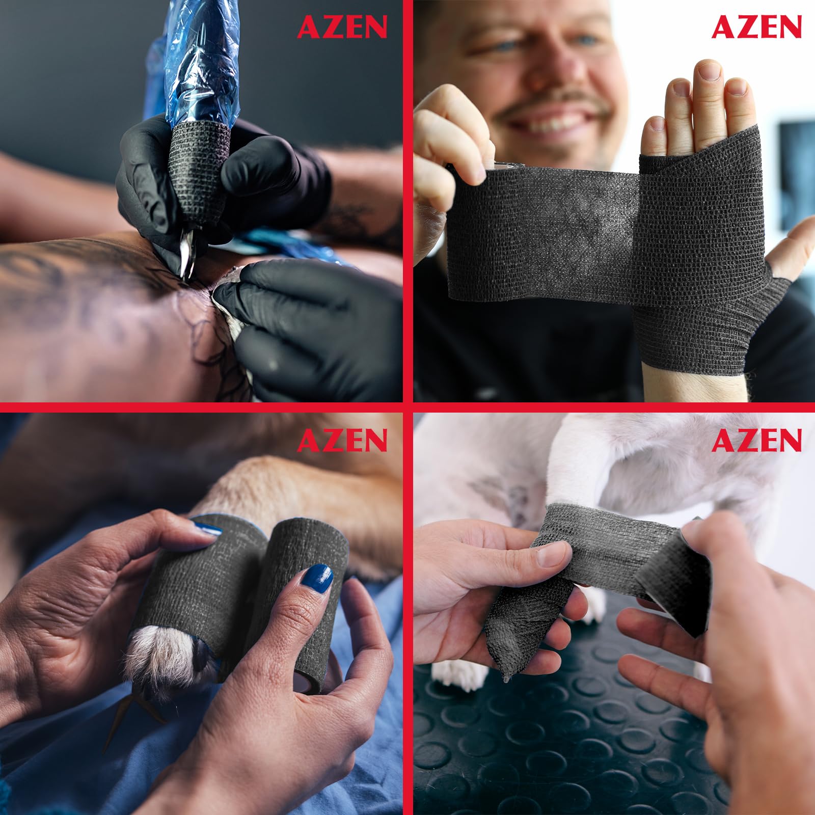 AZEN vet wrap for pets with residue-free removal