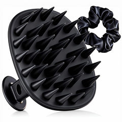 Azosowo scalp massager brush with clip-on design for secure grip in wet showers.