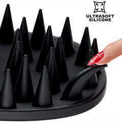 Azosowo ultrasoft silicone bristles deliver soothing scalp massage and buildup removal.
