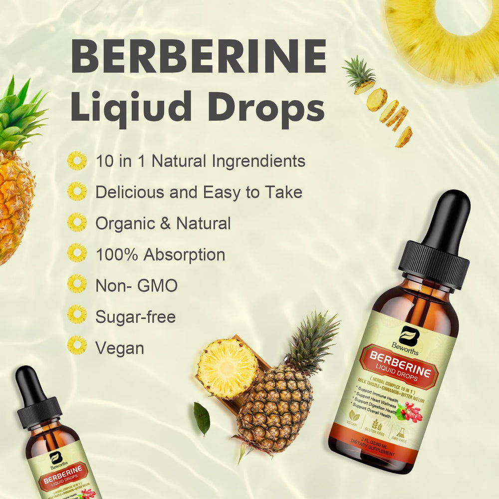 Ingredients pack highlights turmeric, cinnamon, and berberine sources for natural balance.