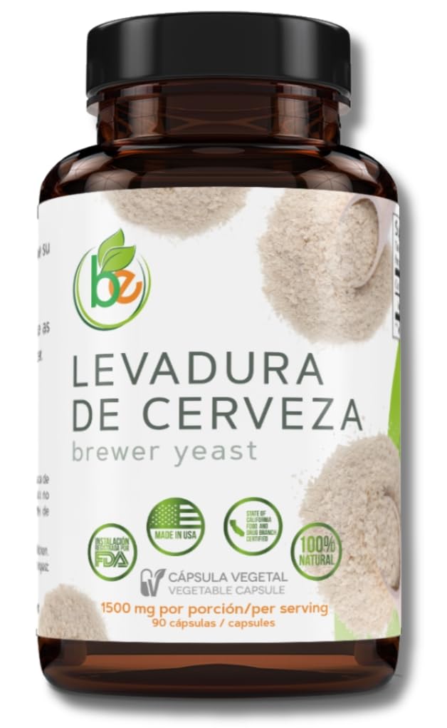 B-Experts Brewer's Yeast Capsules 1500mg bottle for daily vitality.