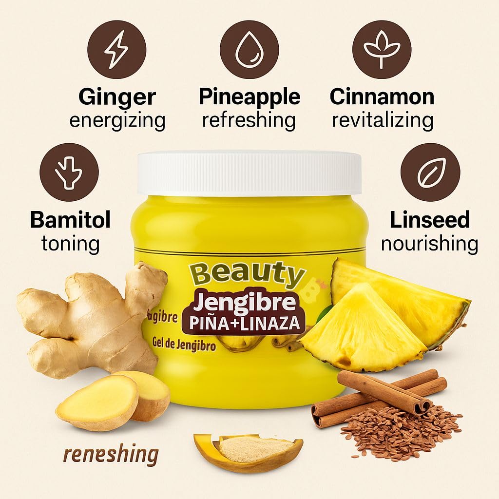 B-Experts ginger gel batimol natural ingredients label