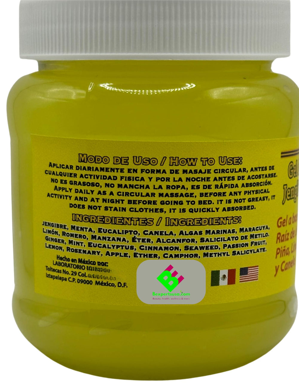 B-Experts ginger gel batimol packaging eco-friendly design