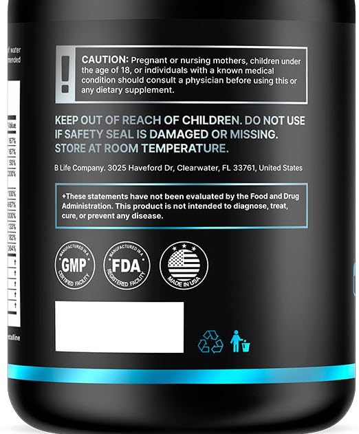 B Life Men's hair growth in-use image shows routine daily care