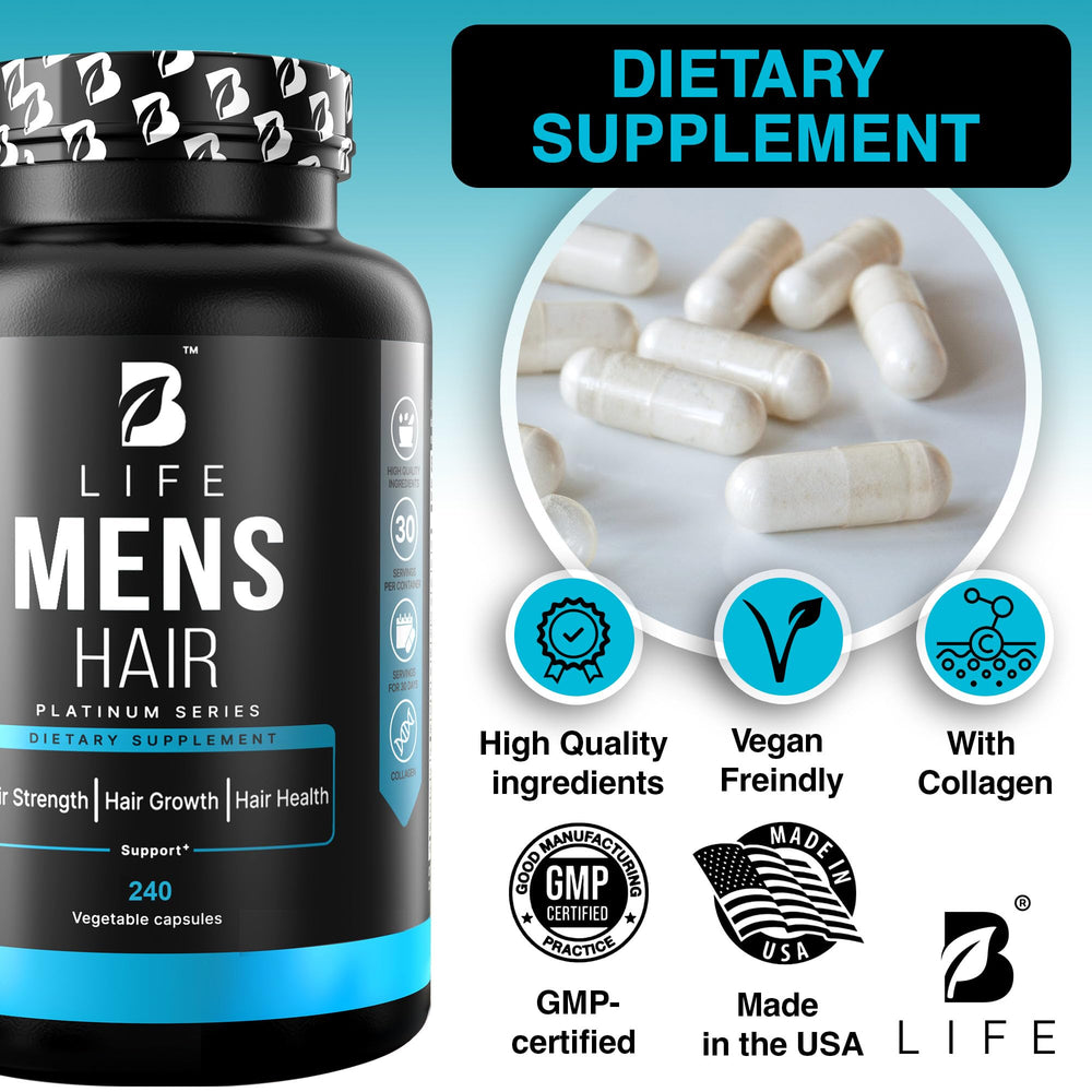 B Life Zinc Selenium vitamins bottle supports balanced hair and nail nutrition