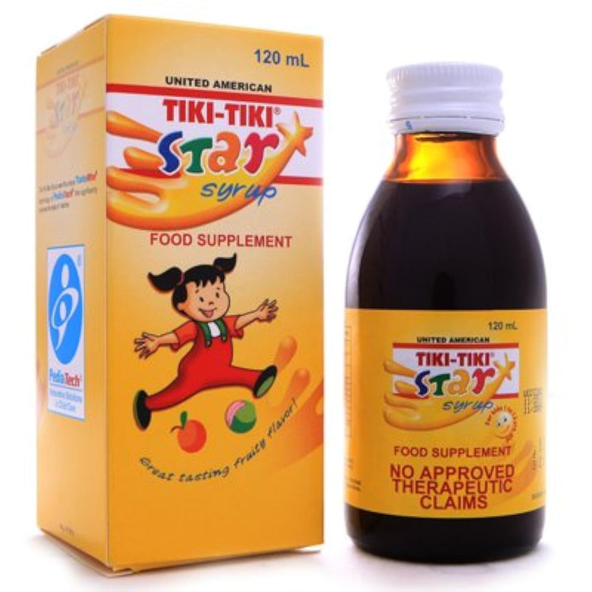 Baagialdic Tiki-Tiki Star Plus Syrup bottle supports daily nutrition and kid-friendly appetite