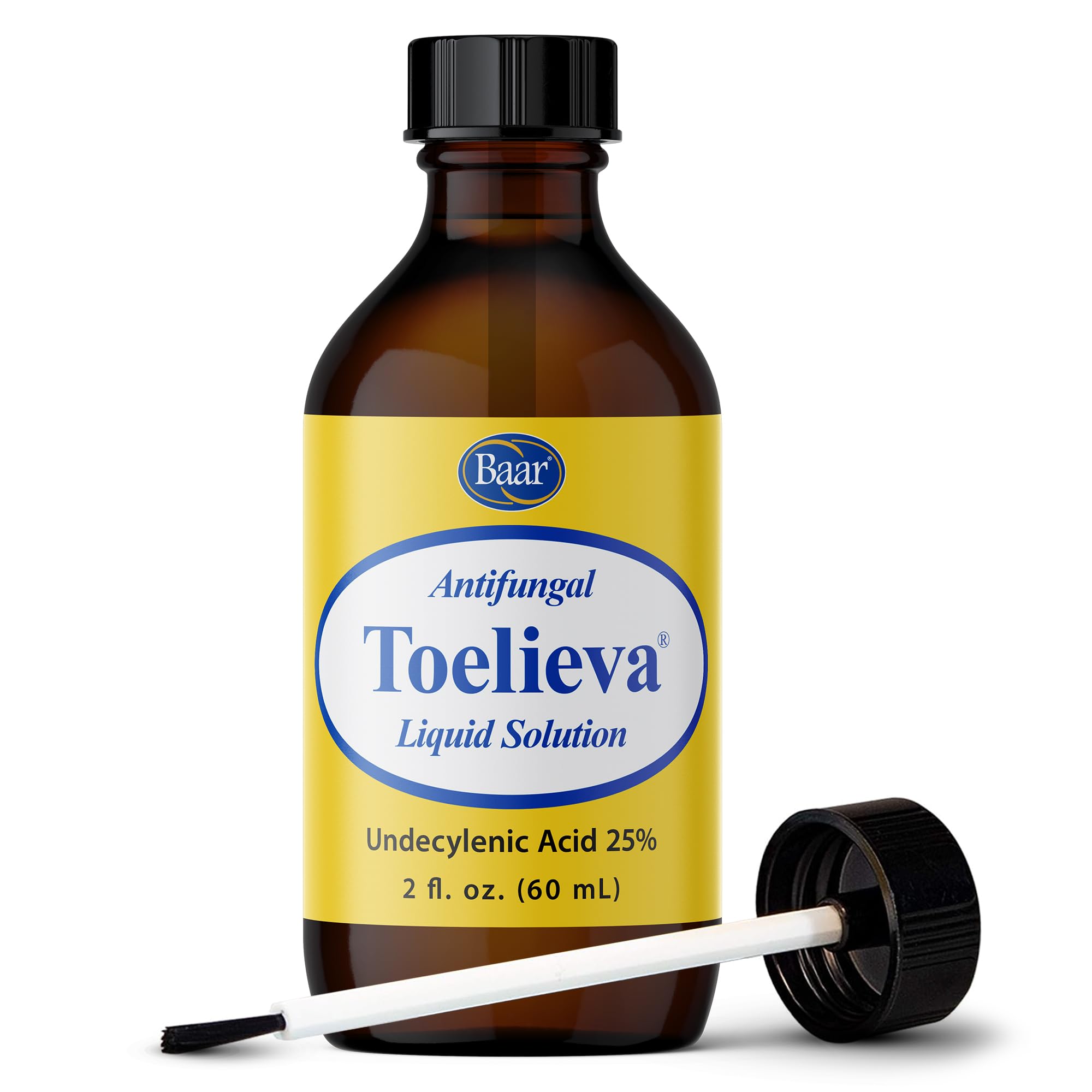Baar Toelieva bottle pour ready for precise nail care application.