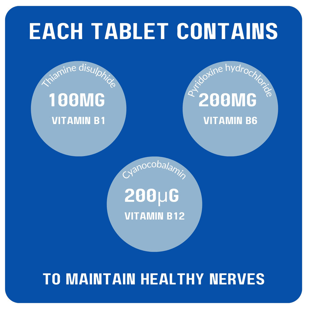 babaPACK Neurobravo nutrition label close-up emphasizing B vitamins for nerve function