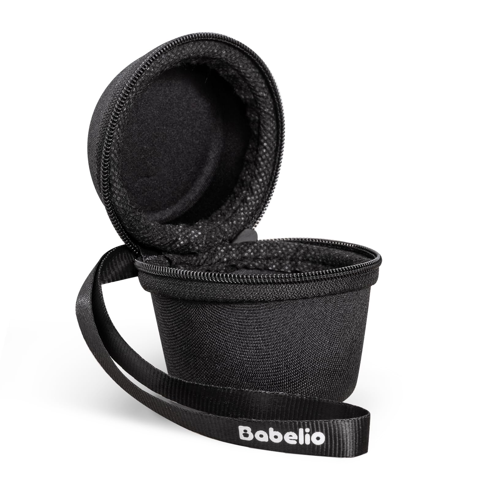 Babelio portable travel case with double-stitch zipper keeps essentials secure on the go.