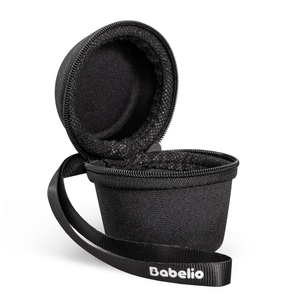 Babelio portable travel case with double-stitch zipper keeps essentials secure on the go.