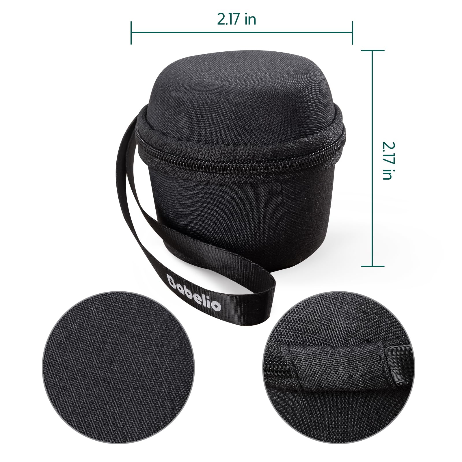 Babelio textile travel case keeps your essentials organized during travel.
