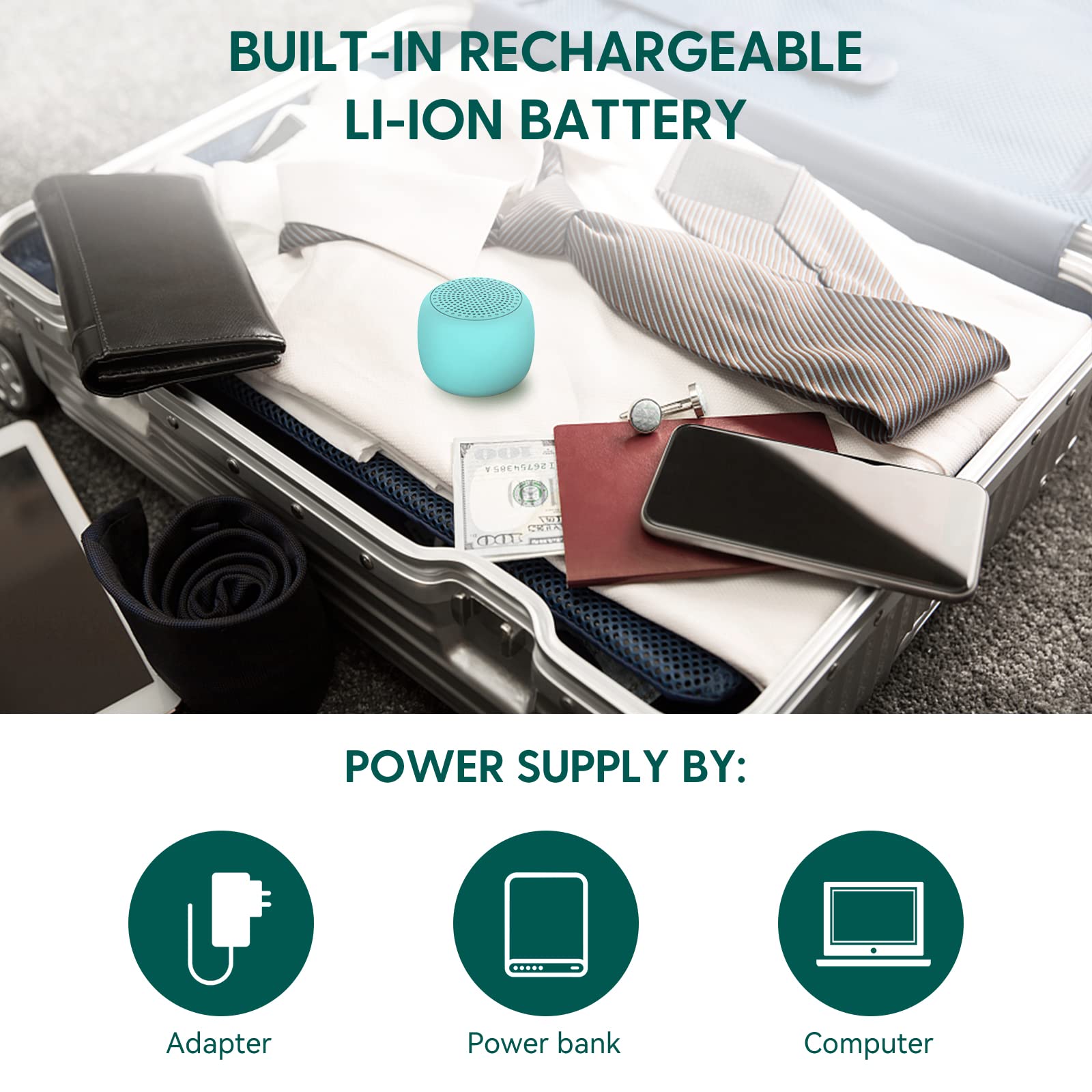 BABELIO type-c charging cable included, convenient recharge for on-the-go use.