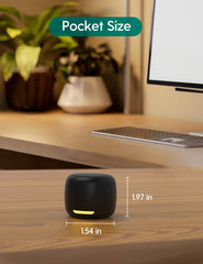 Babelio white noise mini travel demonstrates easy portability for hotel stays and commutes