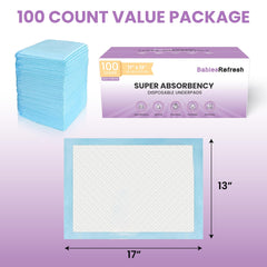 BabiesRefresh with 5-layer protection reduces leaks with quick absorption.