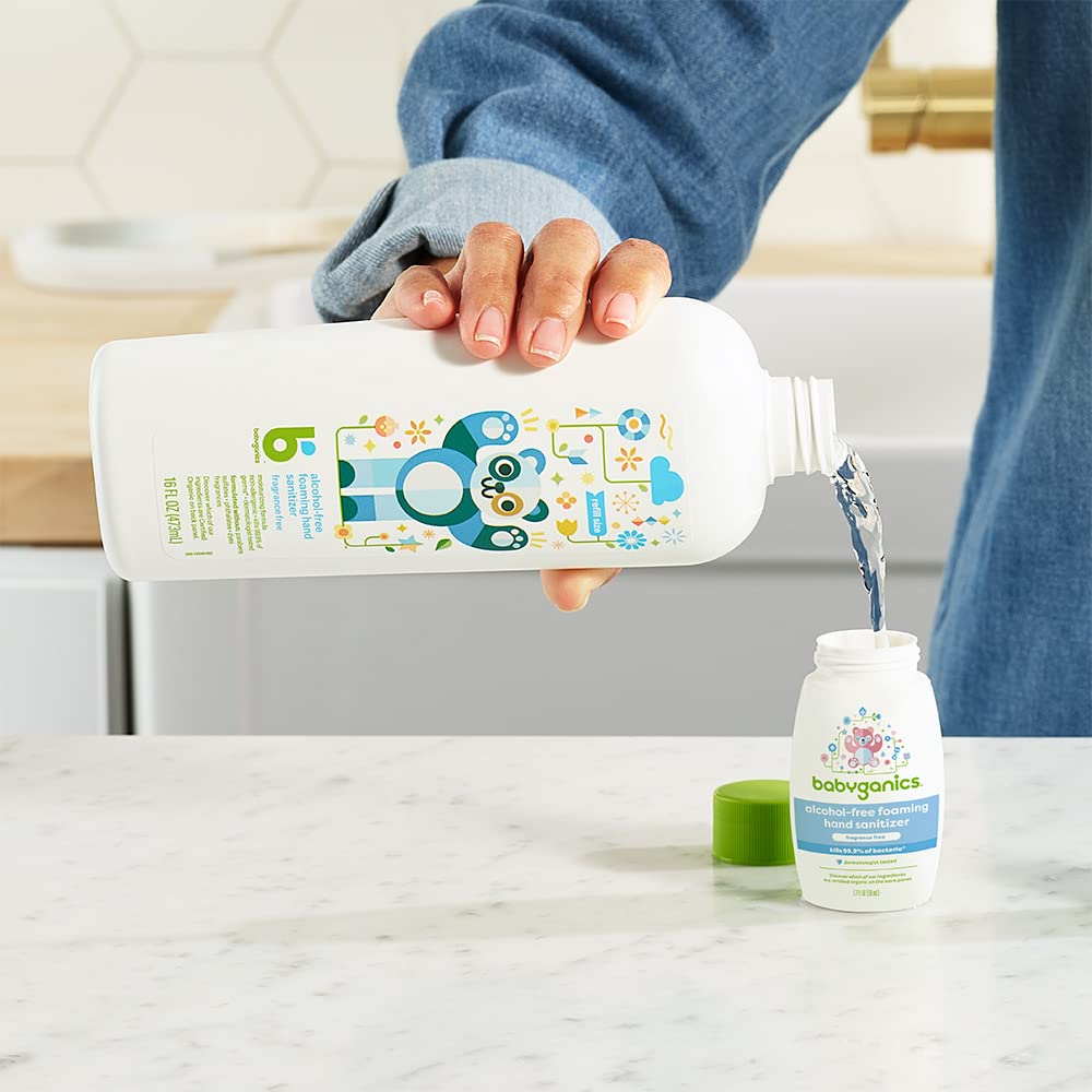 Eco-friendly refill packaging for BabyGanics sanitizer