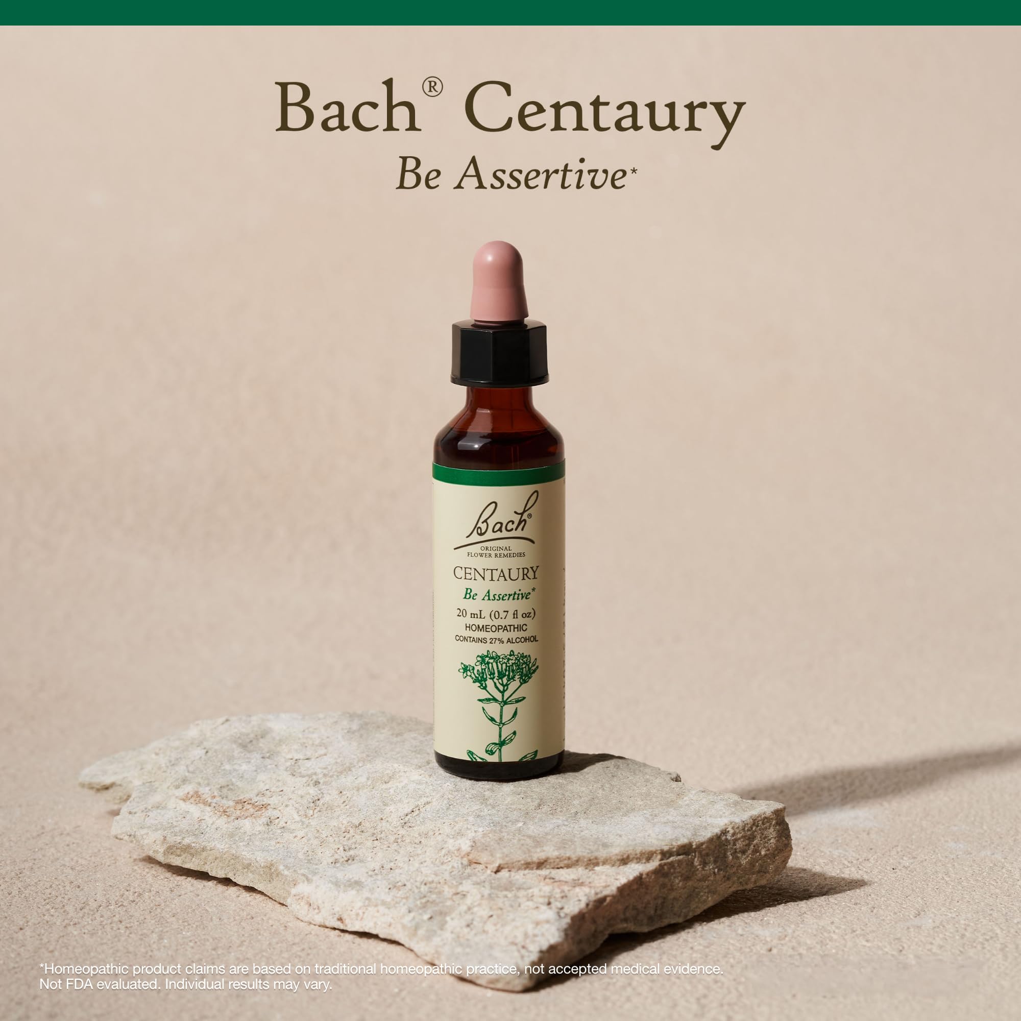 Bach Centaury packaging highlights the original flower remedy method.