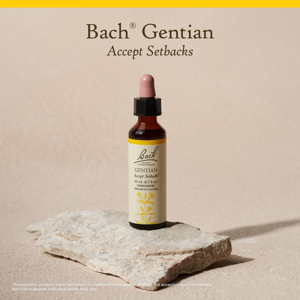 Bach Gentian used in a beverage for easy home-use routine.