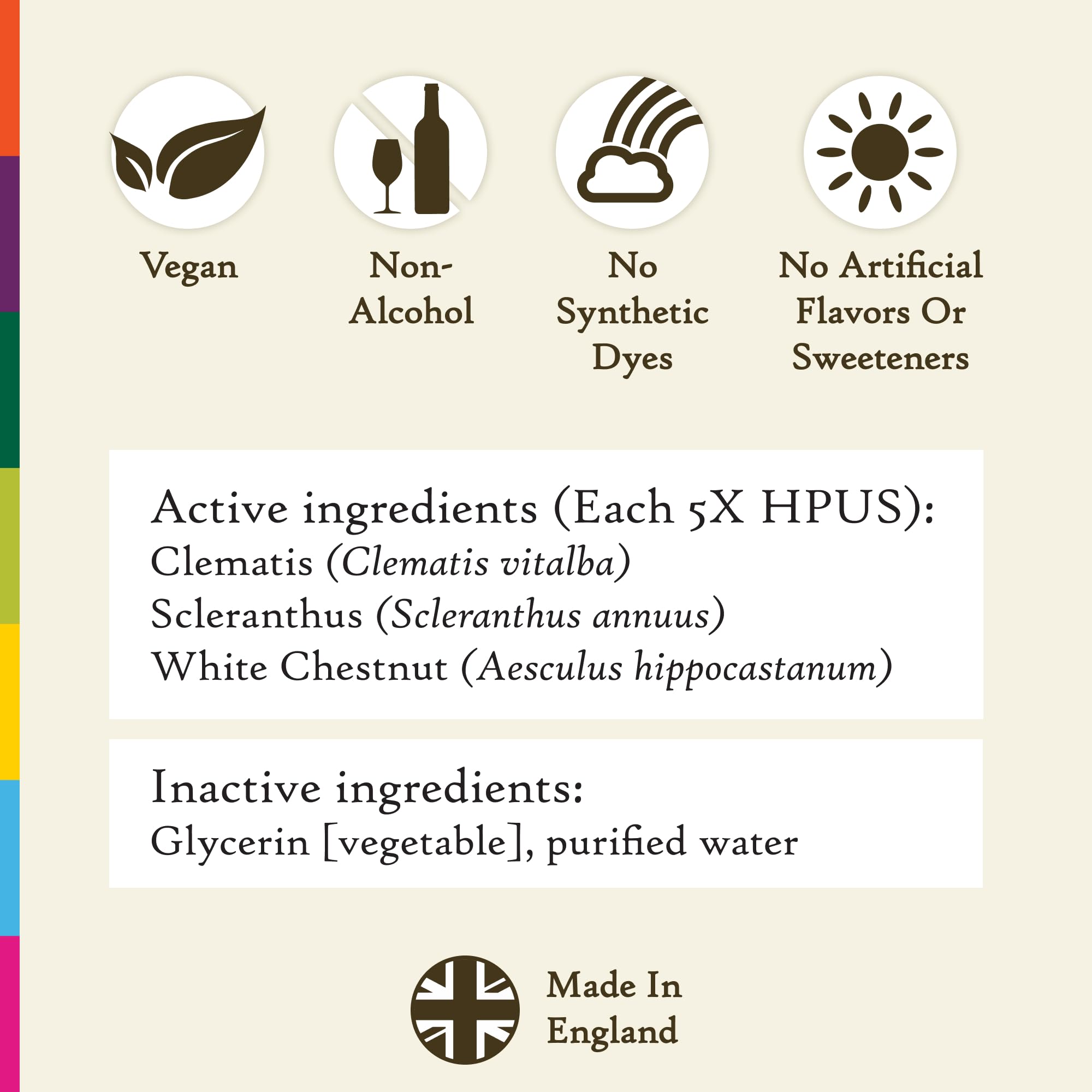Bach Impatiens essence bottle close-up for steady concentration