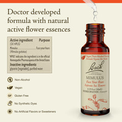 Mimulus face your fears dropper convenient for on-the-go emotional balance