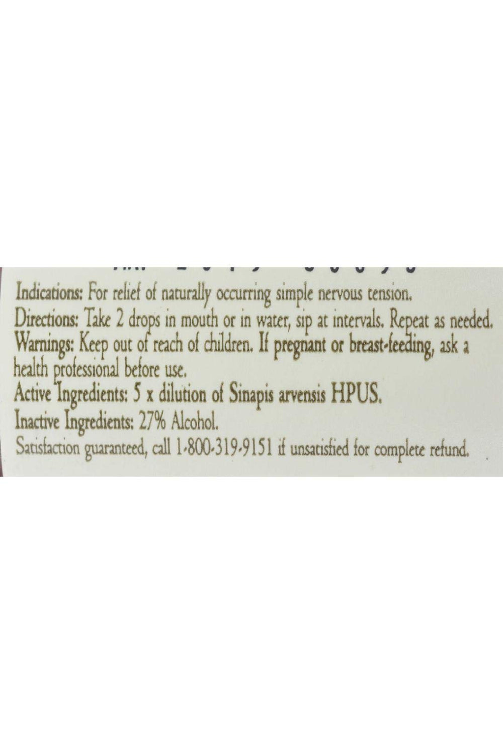 Bach Mustard packaging highlights natural homeopathic remedy.