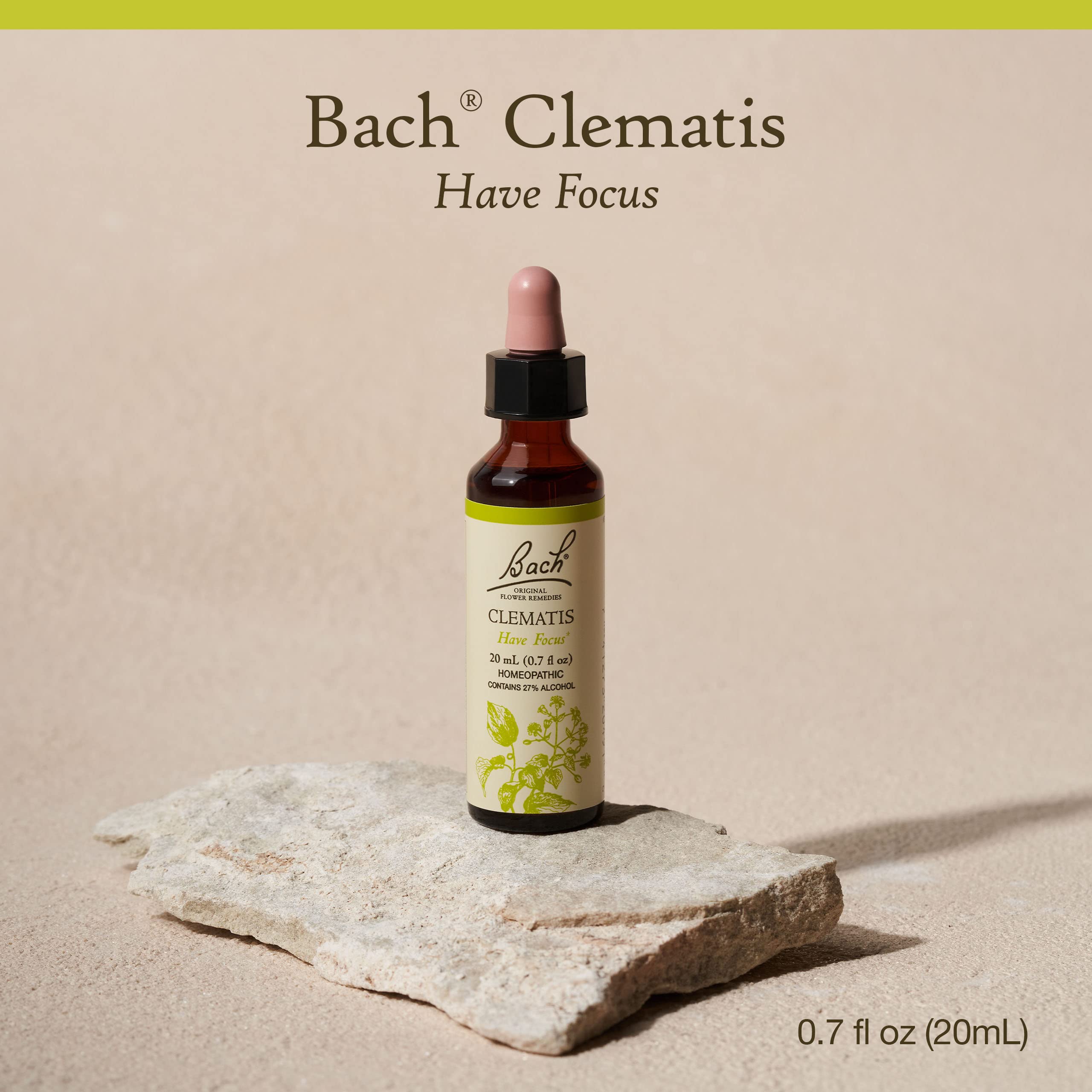 Bach Clematis drops under the tongue for staying on task.