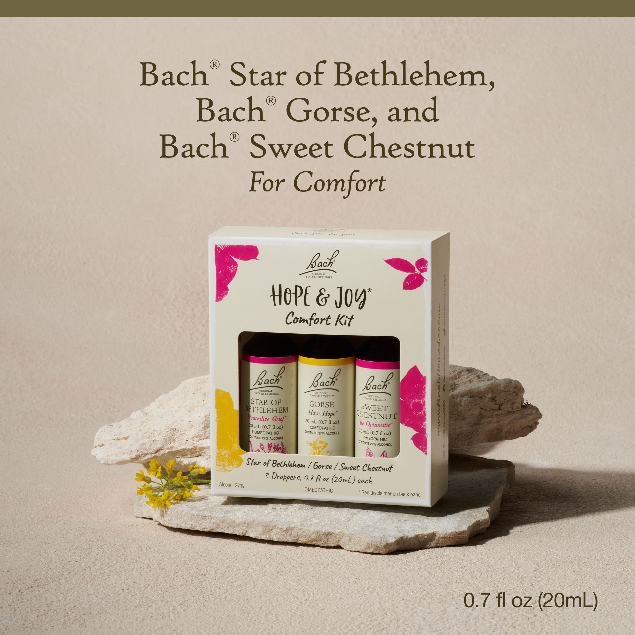 Bach Original Flower Remedies Gorse bottle suggests renewed faith and hope