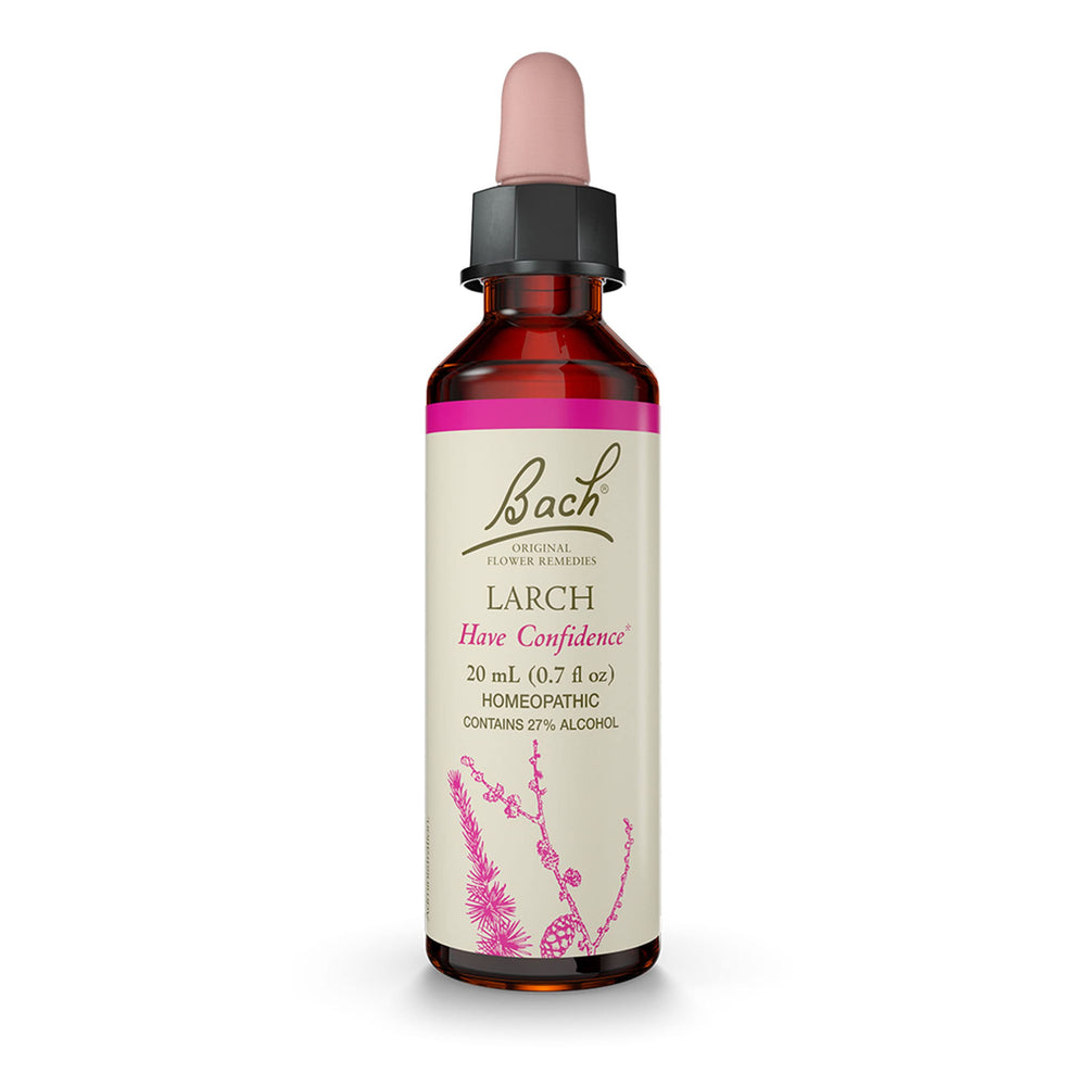Bach Larch dropper bottle for confidence support.
