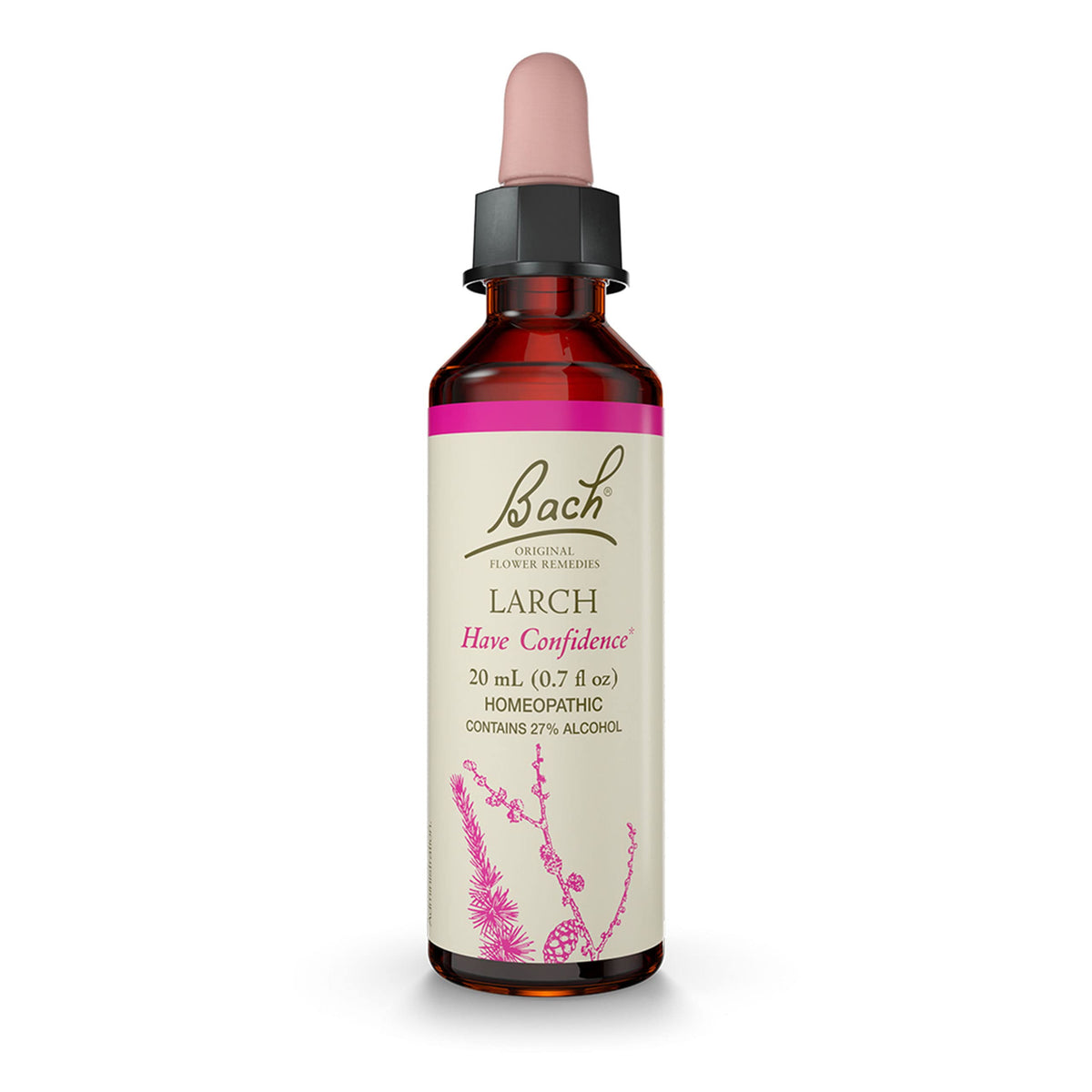 Bach Larch dropper bottle for confidence support.