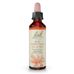 Bach Original Red Chestnut bottle offers calm, compassionate care for others.