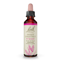 Bach Original Flower Remedies Sweet Chestnut bottle for emotional balance and optimism.