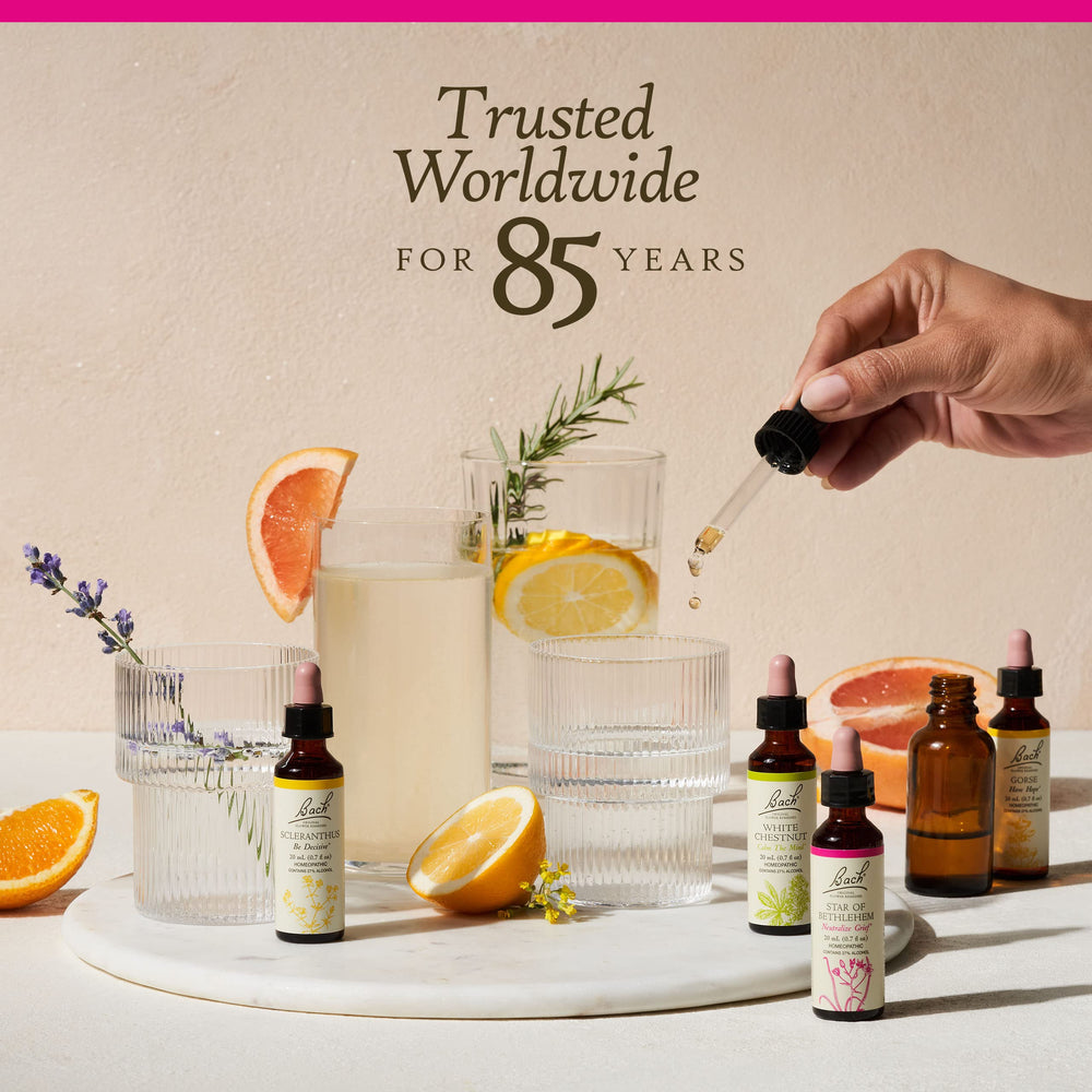 Ingredients scan shows simple, active flower essences and allergen-free formula.