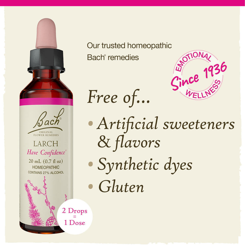 Natural flower essences in a vegan, gluten-free formula.