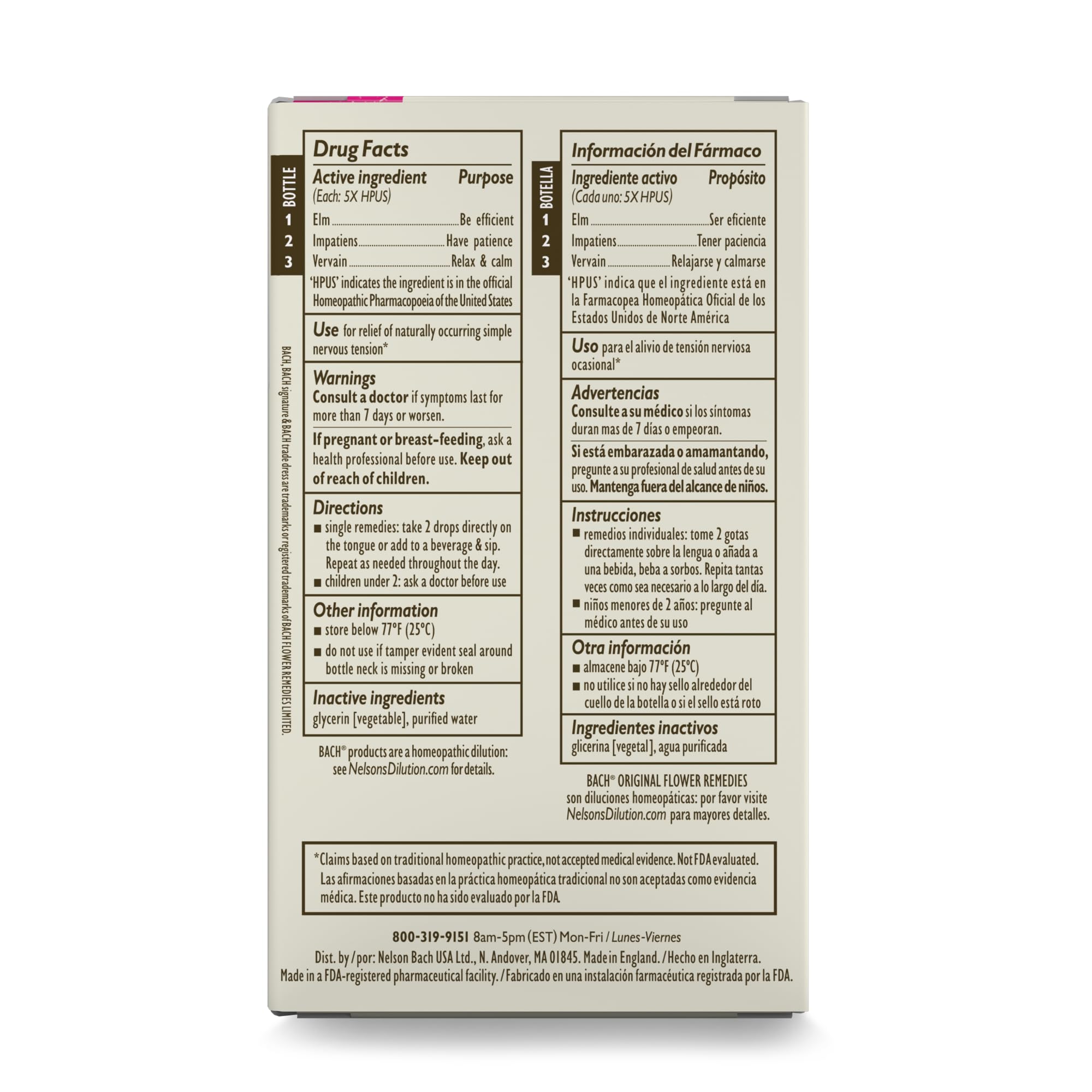 Bach Original Get It Done Impatiens bottle promotes patience during busy tasks