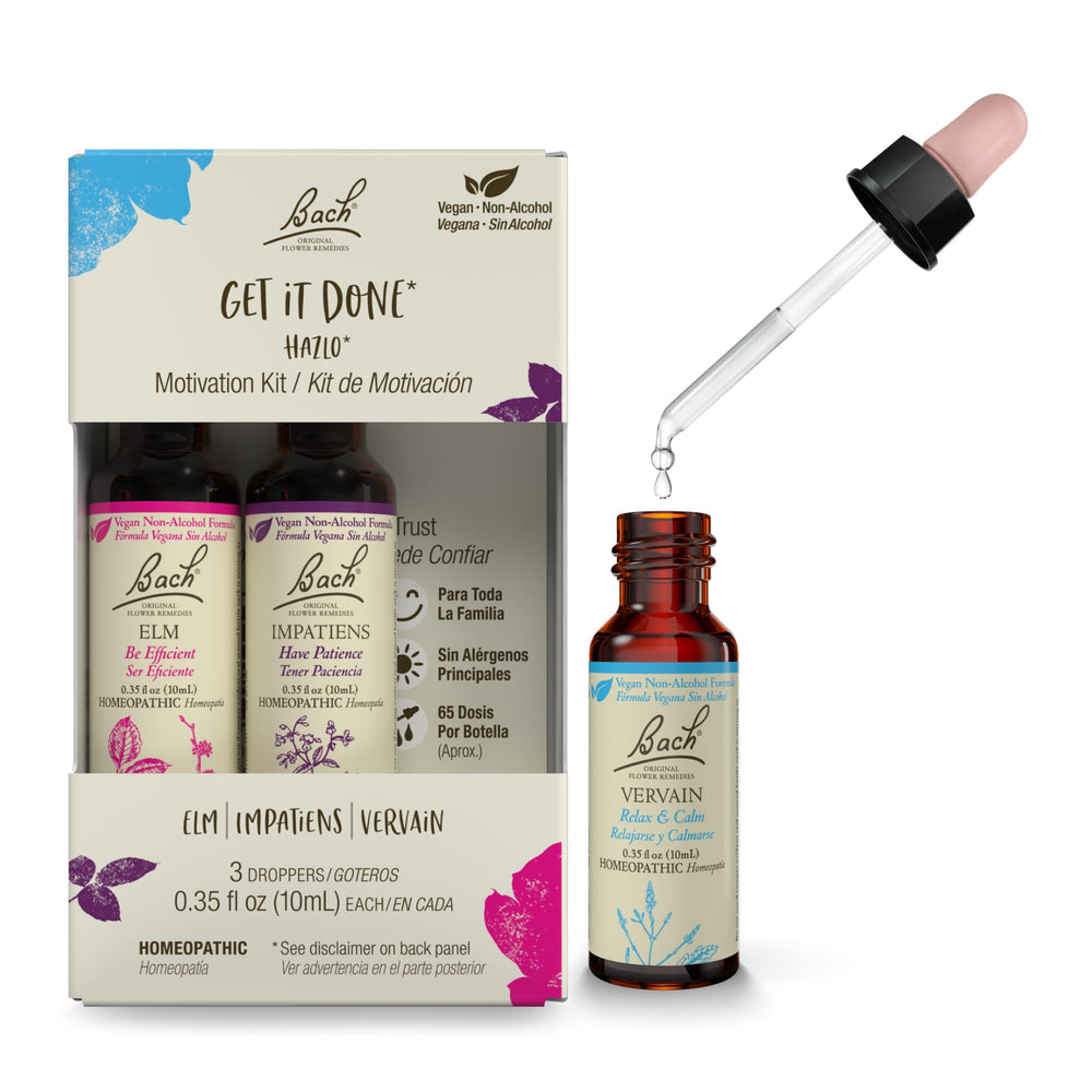 Bach Original Get It Done Trio Kit packaging with three 10ml dropper bottles