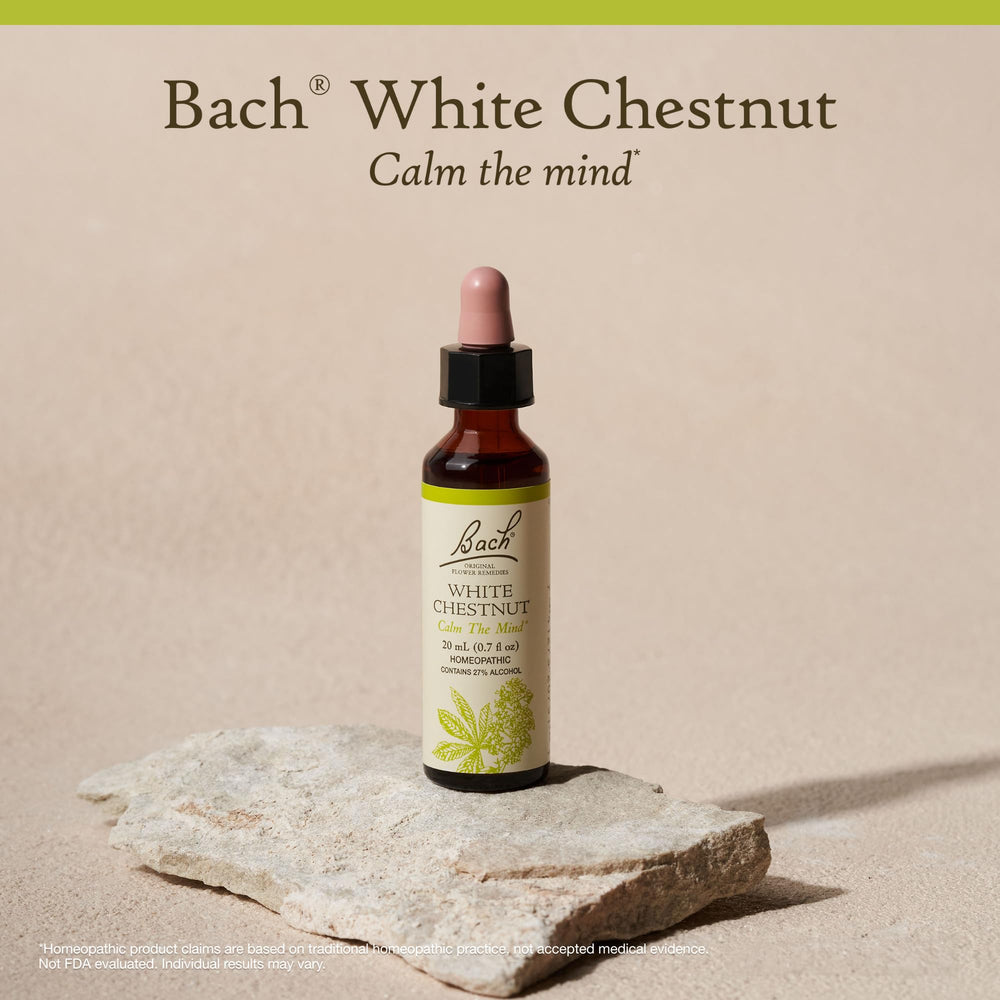 Add White Chestnut drops to a beverage to customize your Bach routine.