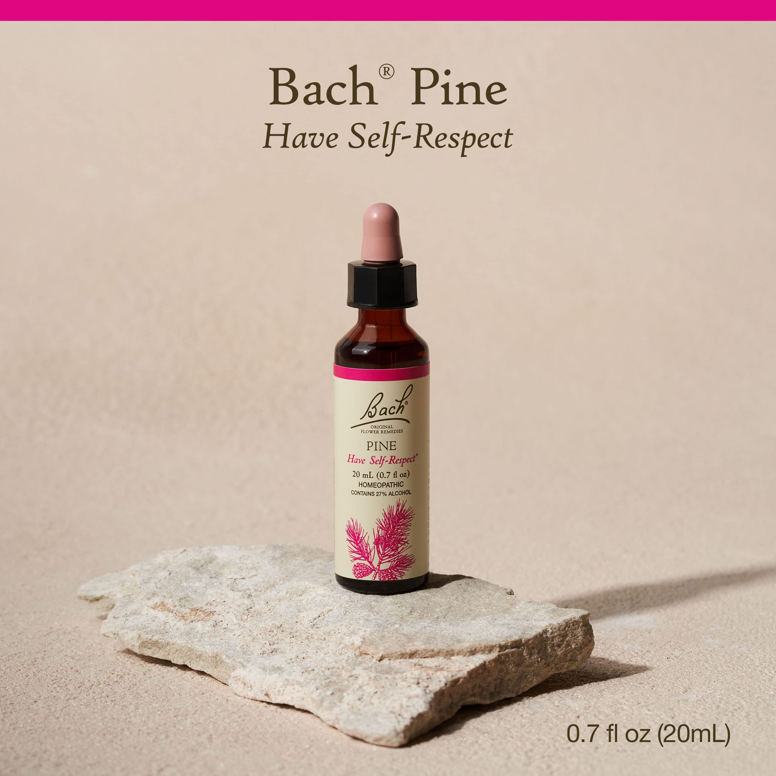 Bach Pine Self-Respect front label for brand recognition and clarity