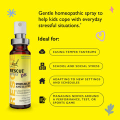 Bach RESCUE Kids Spray bilingual packaging supports English and Spanish families.