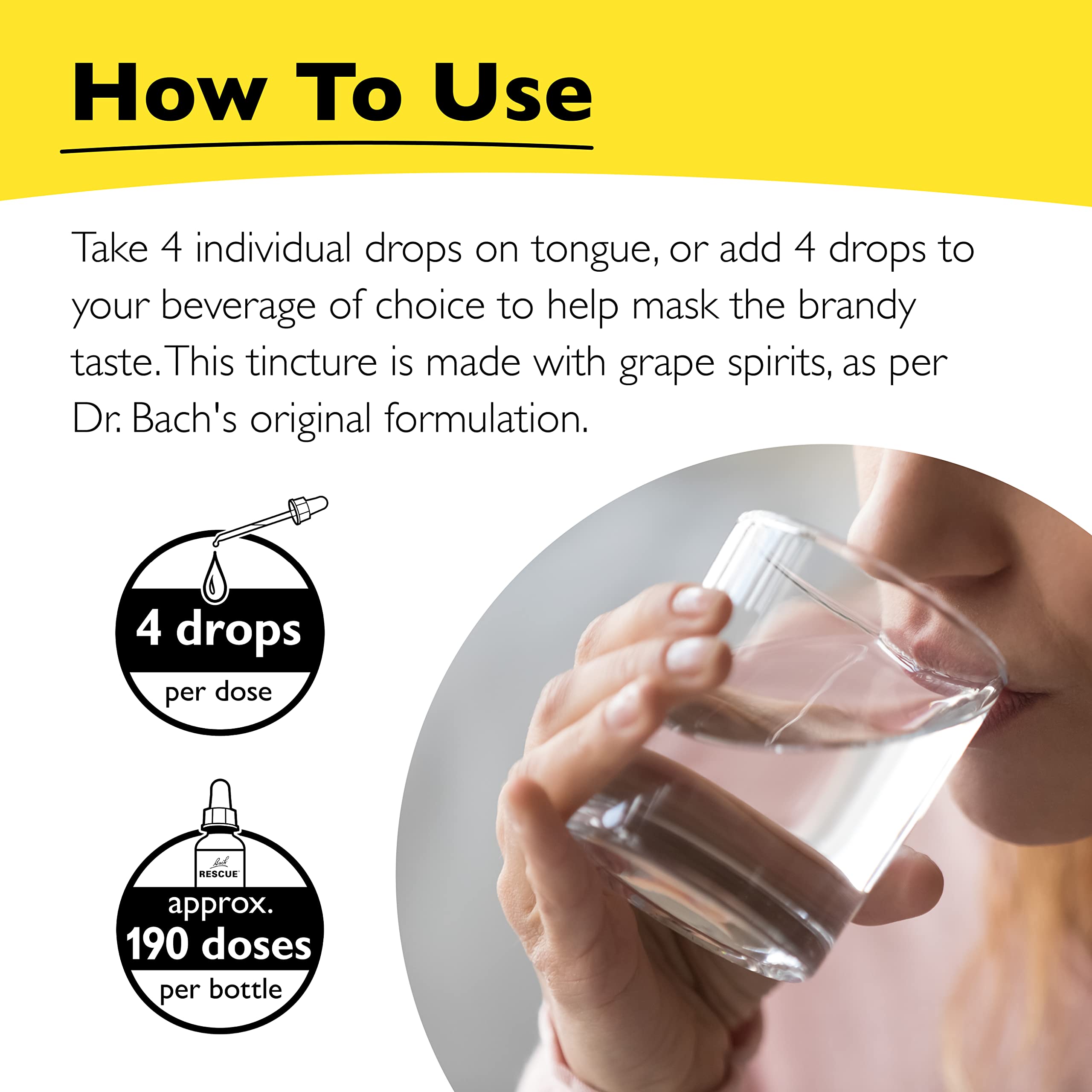 Drops placed on tongue during a busy day for quick calm