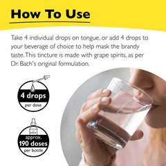 Drops placed on tongue during a busy day for quick calm