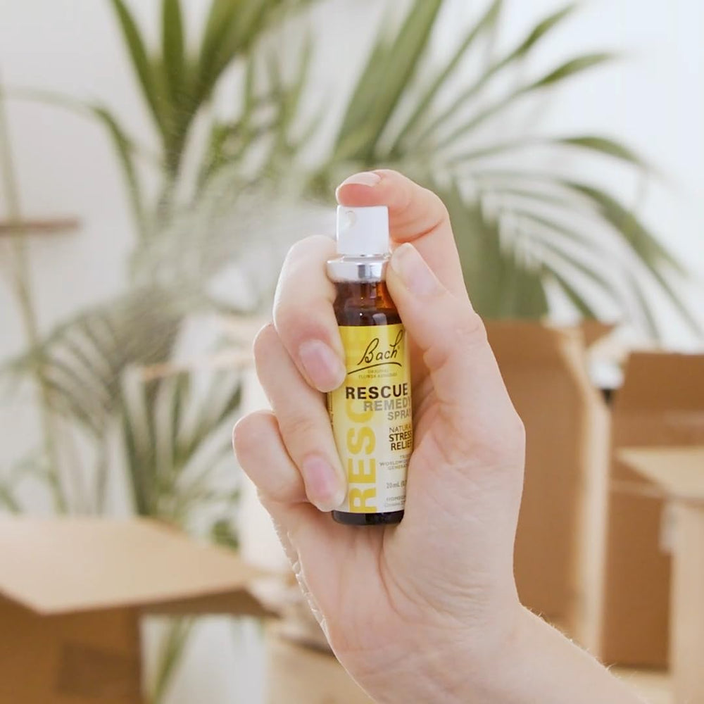 Bach Rescue Remedy guarantee on packaging communicates trusted history.