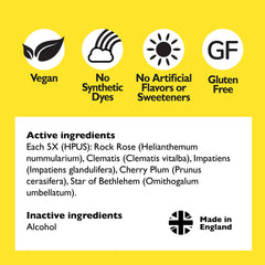 Bach Rescue Remedy spray bottle closeup highlights natural flower blend.