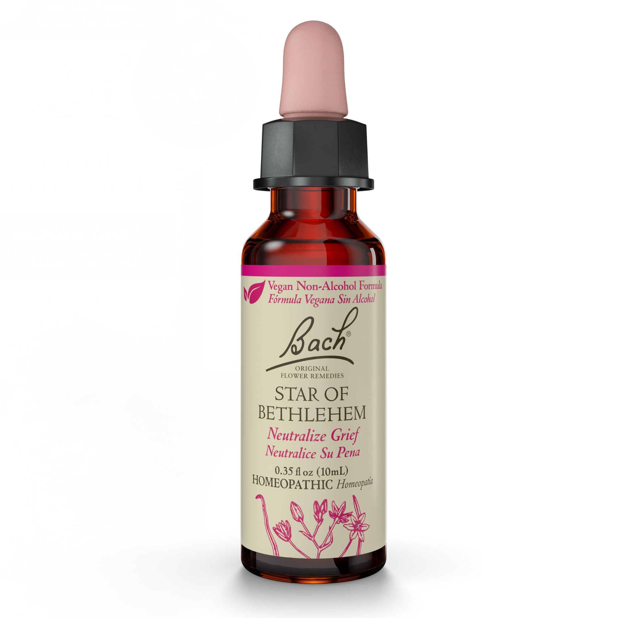 Bach Star of Bethlehem bottle with dropper for emotional balance