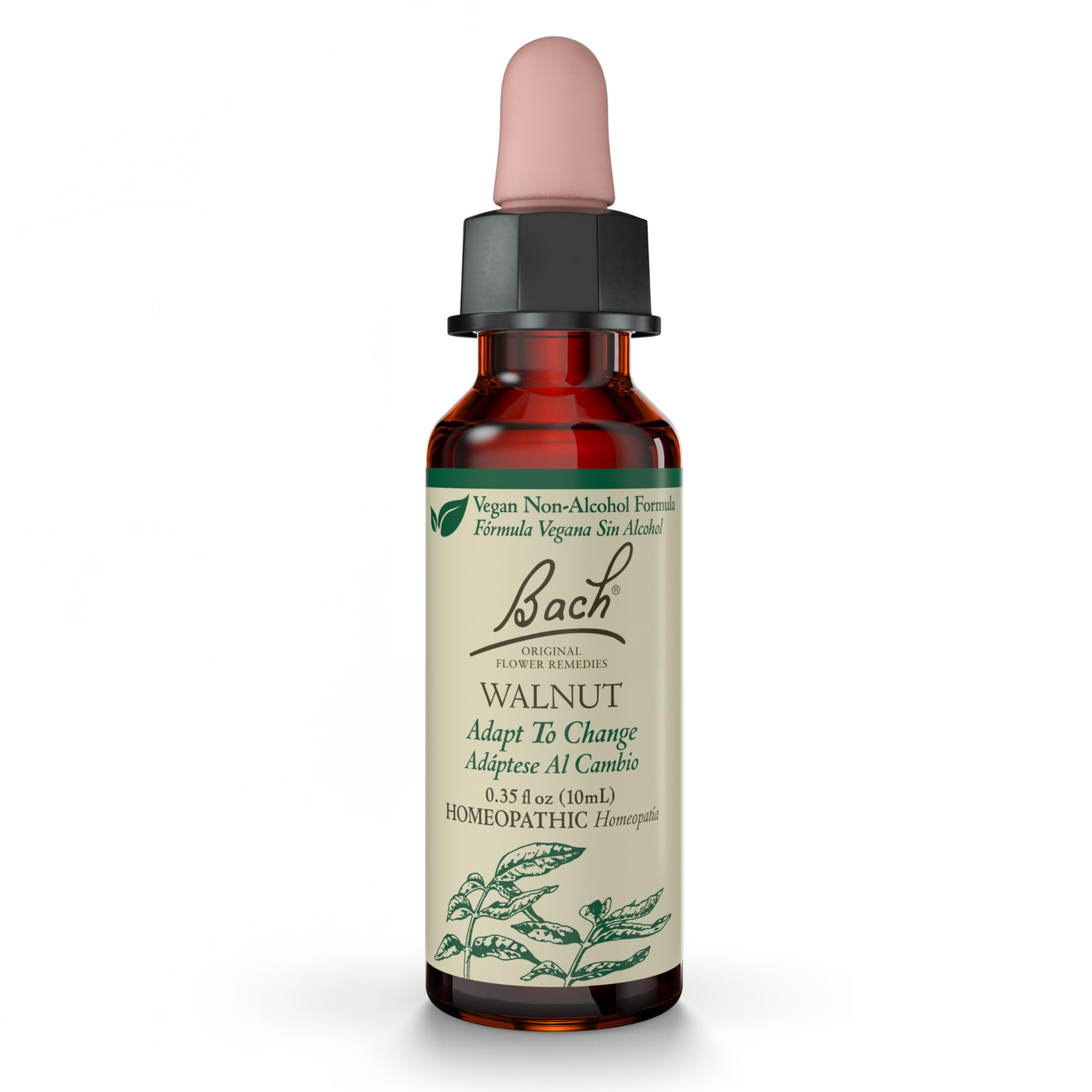 Bach Walnut non-alcohol bottle helps support adaptation to change and emotional balance.