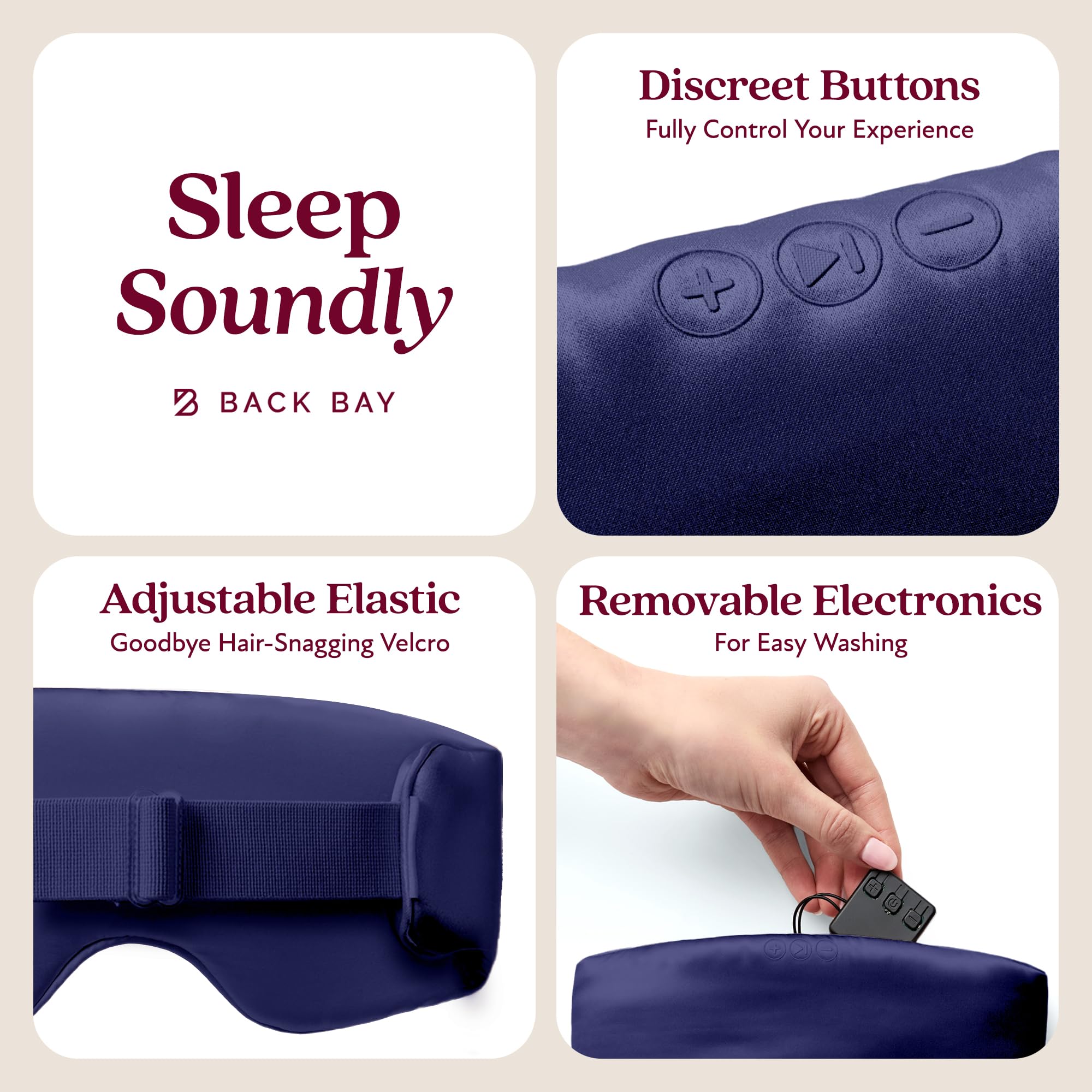 SilkSound mask shows six white-noise modes for relaxing ambience.