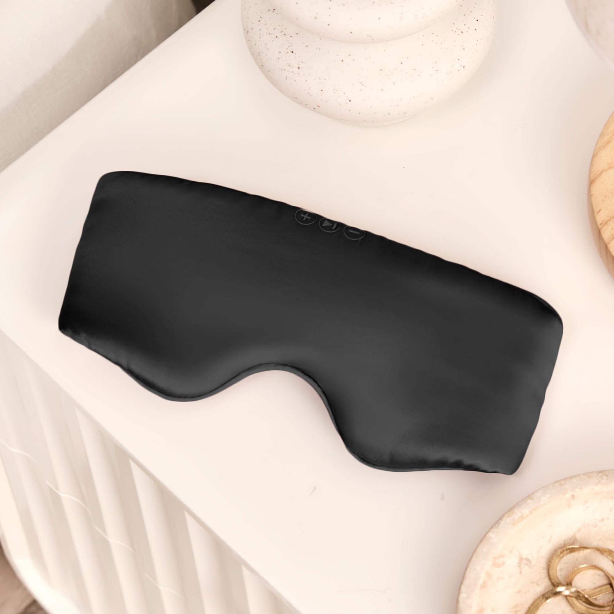 Back Bay Audio SilkSound mask featuring sleep timer and white noise