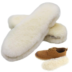 Bacophy 2-pairs thick sheepskin insoles for women offer warmth and plush comfort.