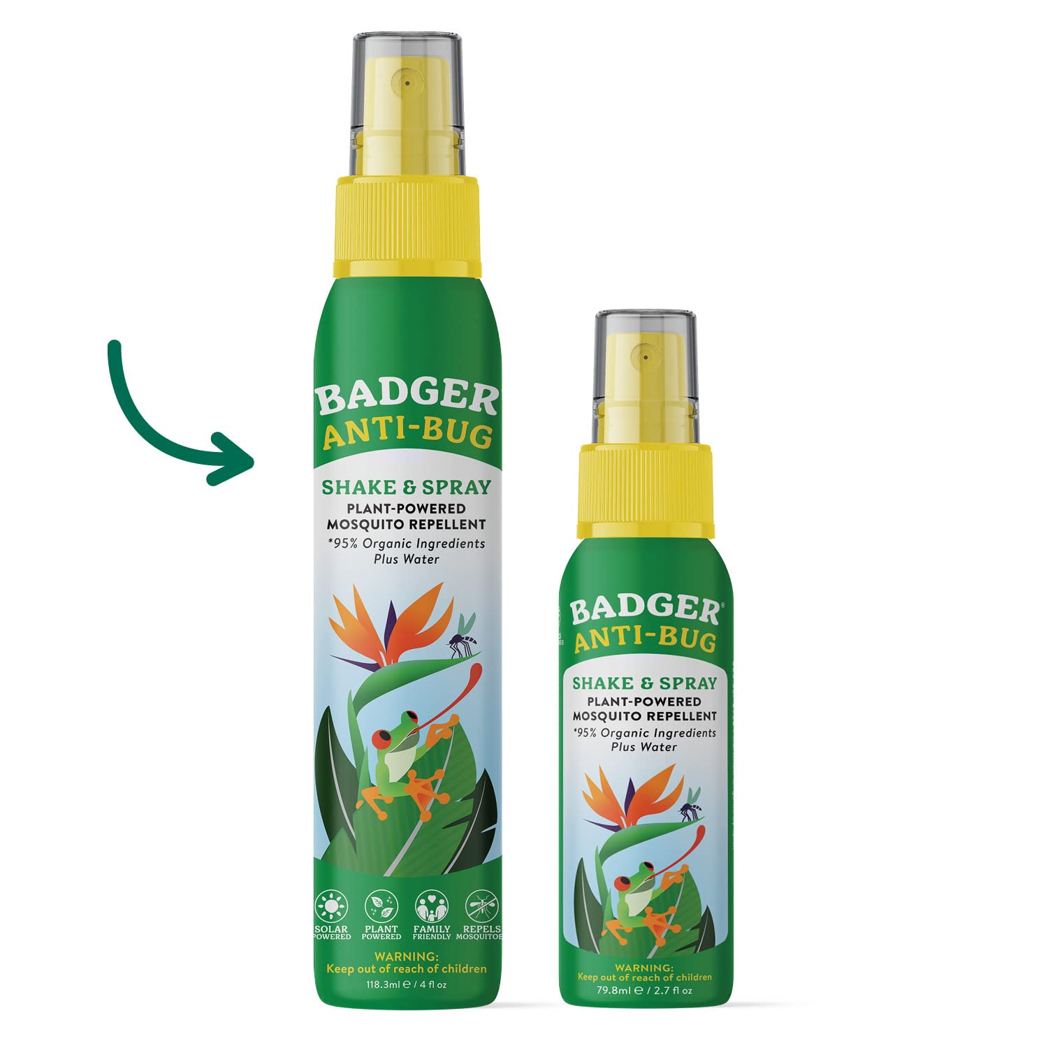 Badger Bug Spray applied outdoors during a hike for pest relief